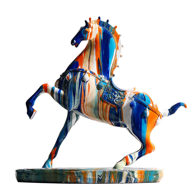 Ornements décoratifs de chevaux de camouflage