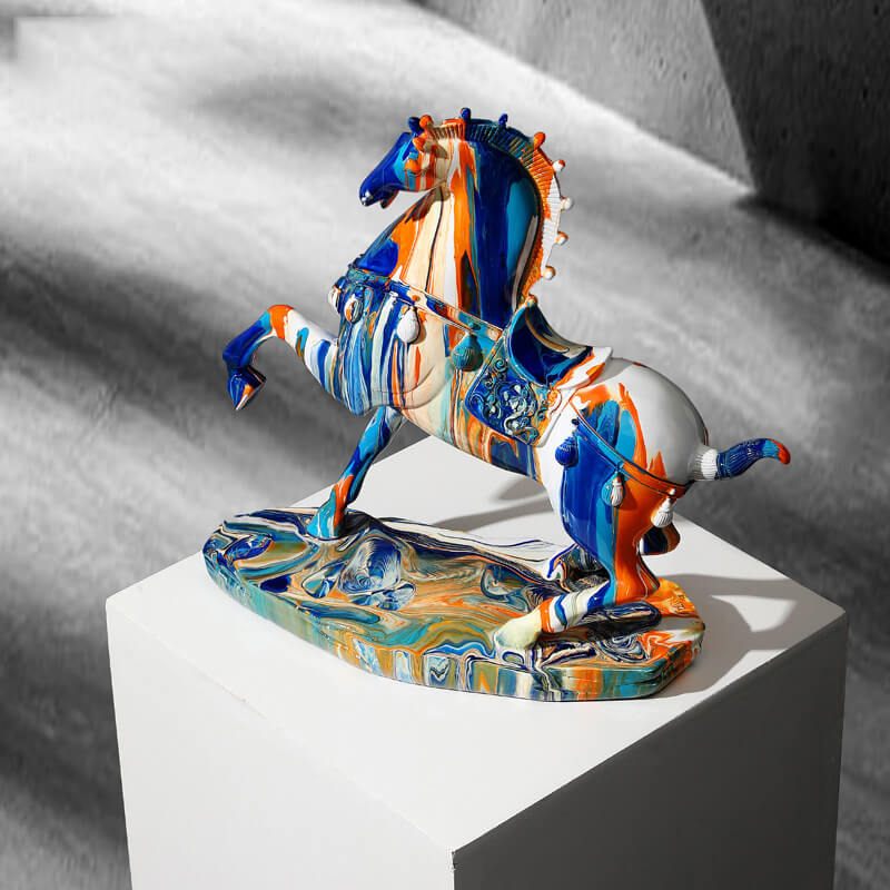 Ornements décoratifs de chevaux de camouflage