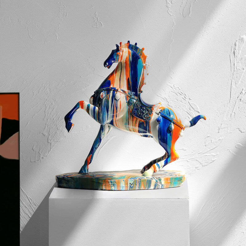 Ornements décoratifs de chevaux de camouflage
