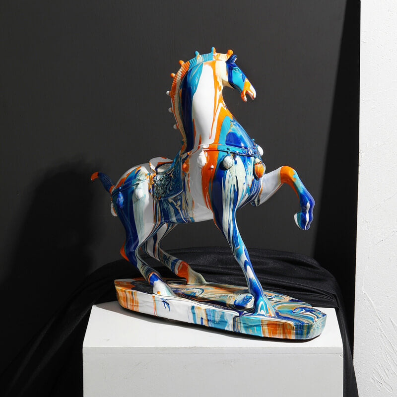 Ornements décoratifs de chevaux de camouflage