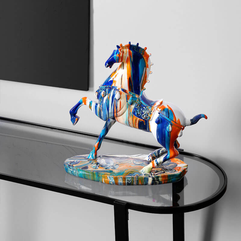 Ornements décoratifs de chevaux de camouflage