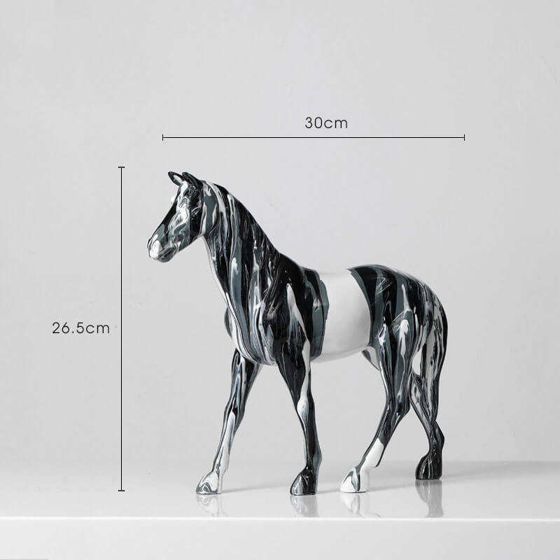 Ornements décoratifs de chevaux de camouflage