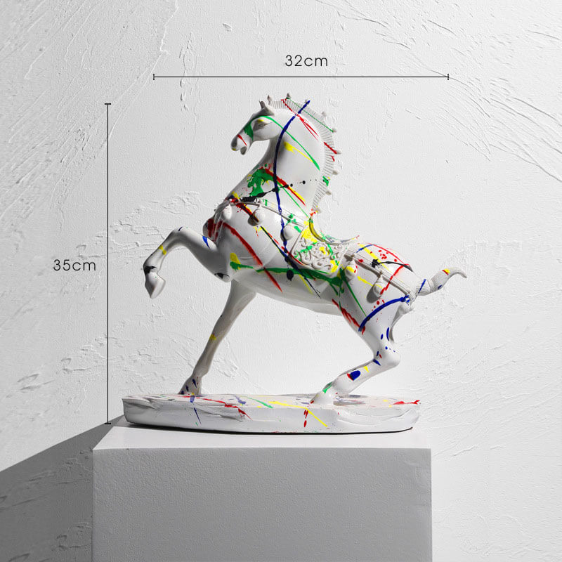 Ornements décoratifs de chevaux de camouflage
