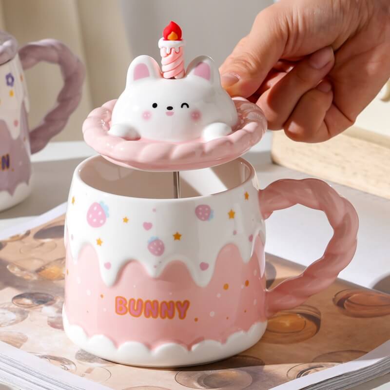 Cartoon Birthday Cake Mug