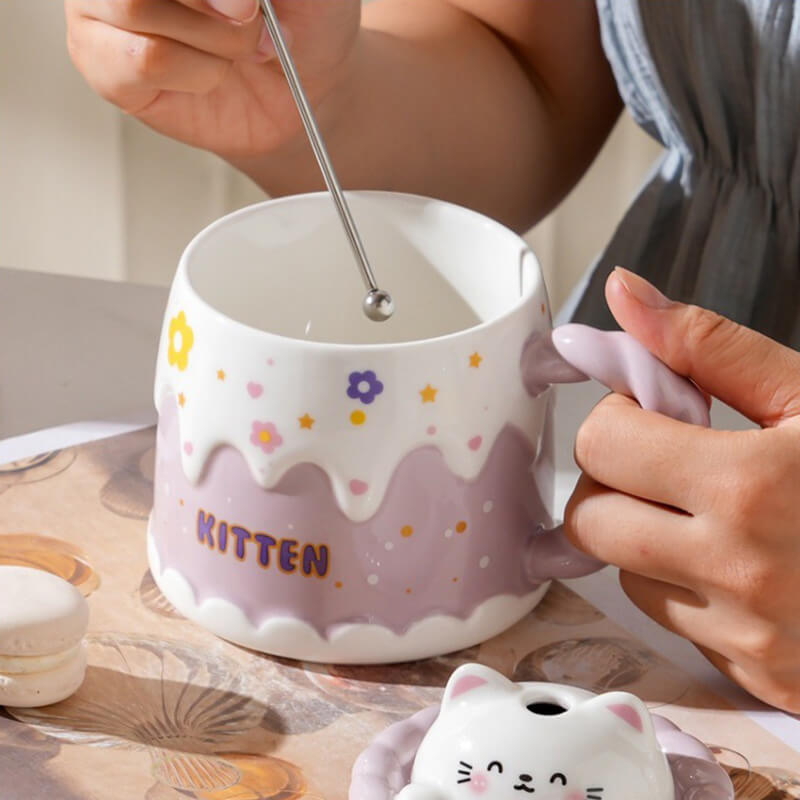 Cartoon Birthday Cake Mug