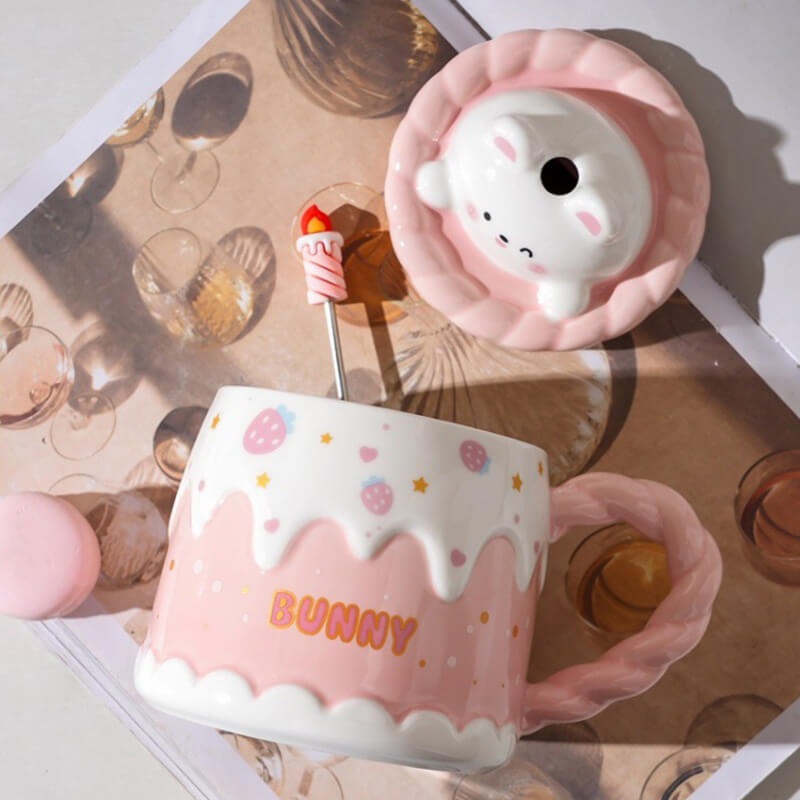 Cartoon Birthday Cake Mug
