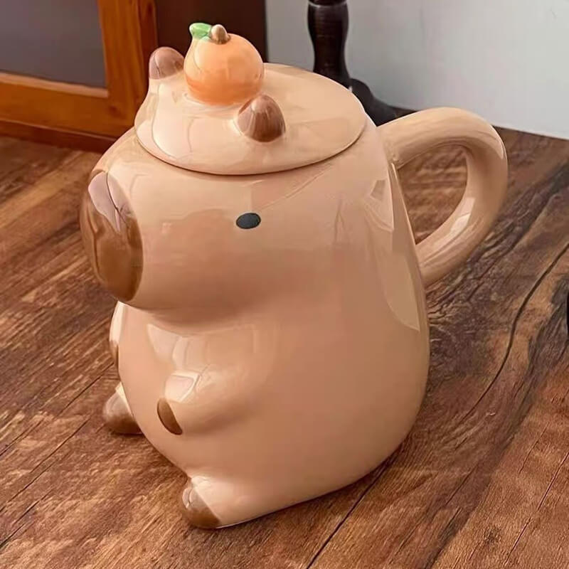 Cartoon Capybara Ceramic Mug