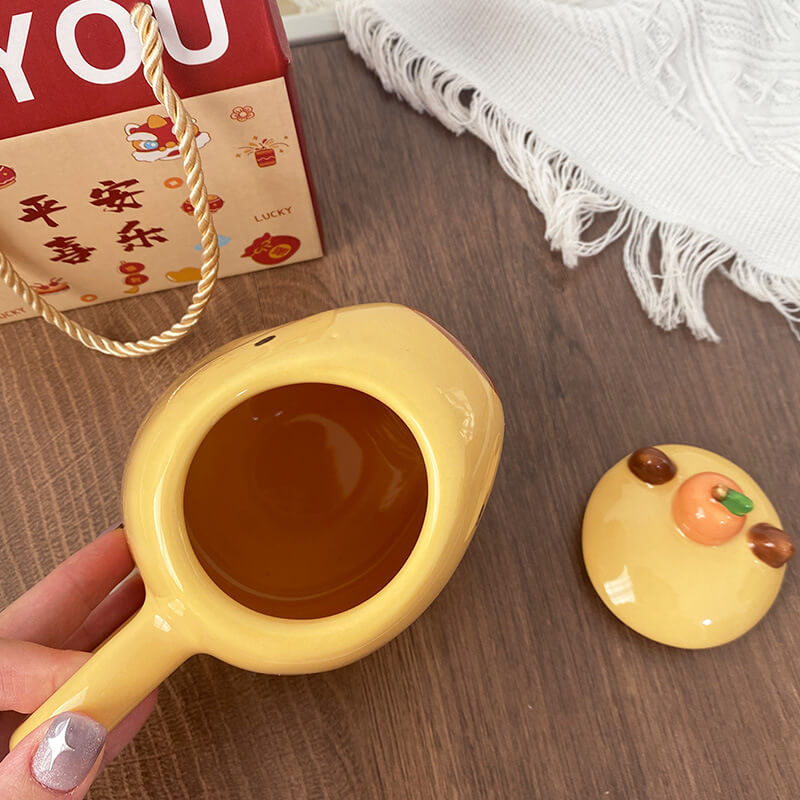 Cartoon Capybara Ceramic Mug