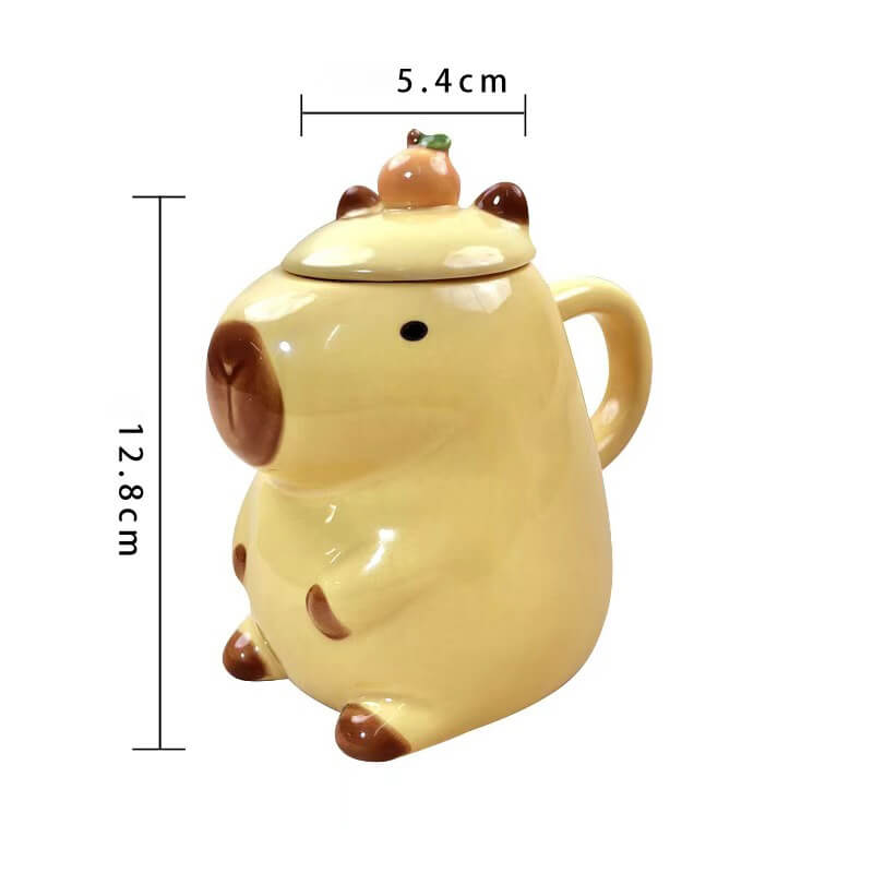 Cartoon Capybara Ceramic Mug