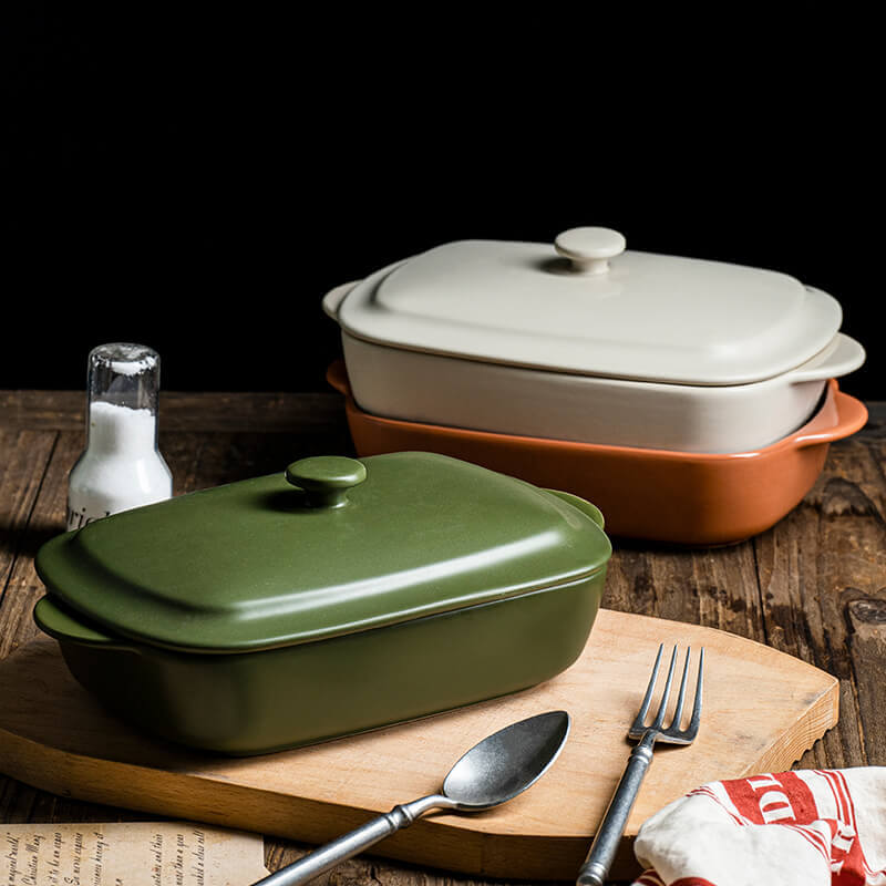 Ceramic Baking Dish With Lid