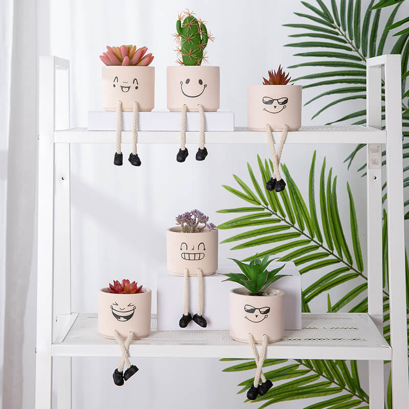 Emoji-Vase aus Keramik