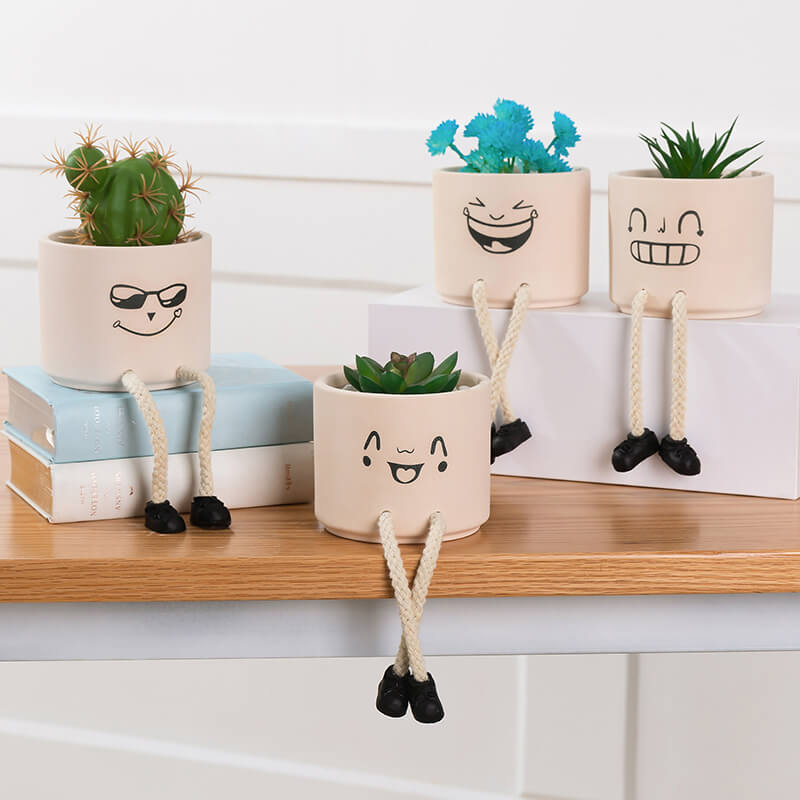 Emoji-Vase aus Keramik