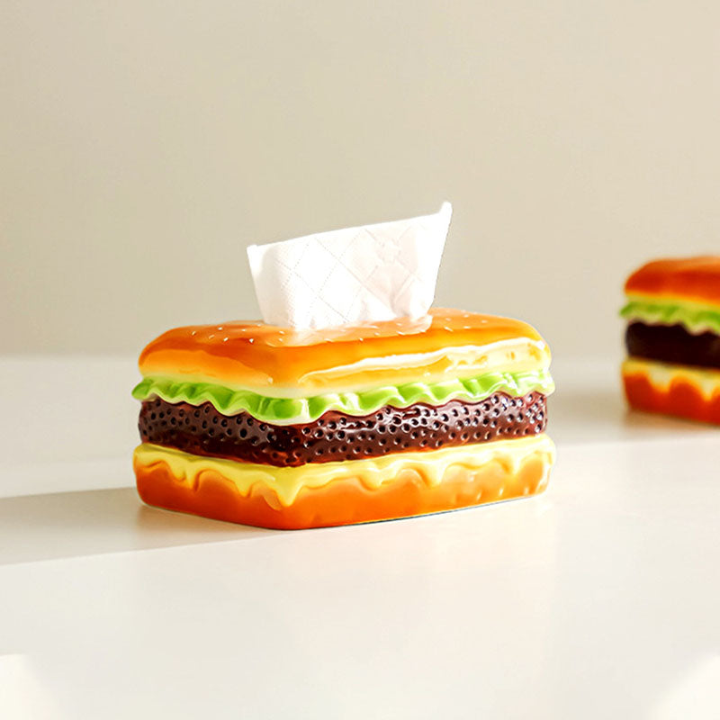 Ceramic Hamburger Tissue Box