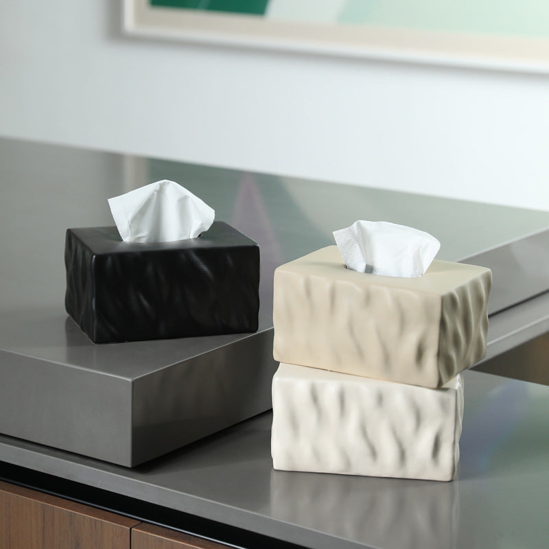 Ceramic Tissue Box Simple Home Style