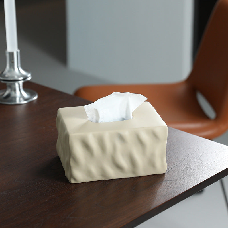 Ceramic Tissue Box Simple Home Style