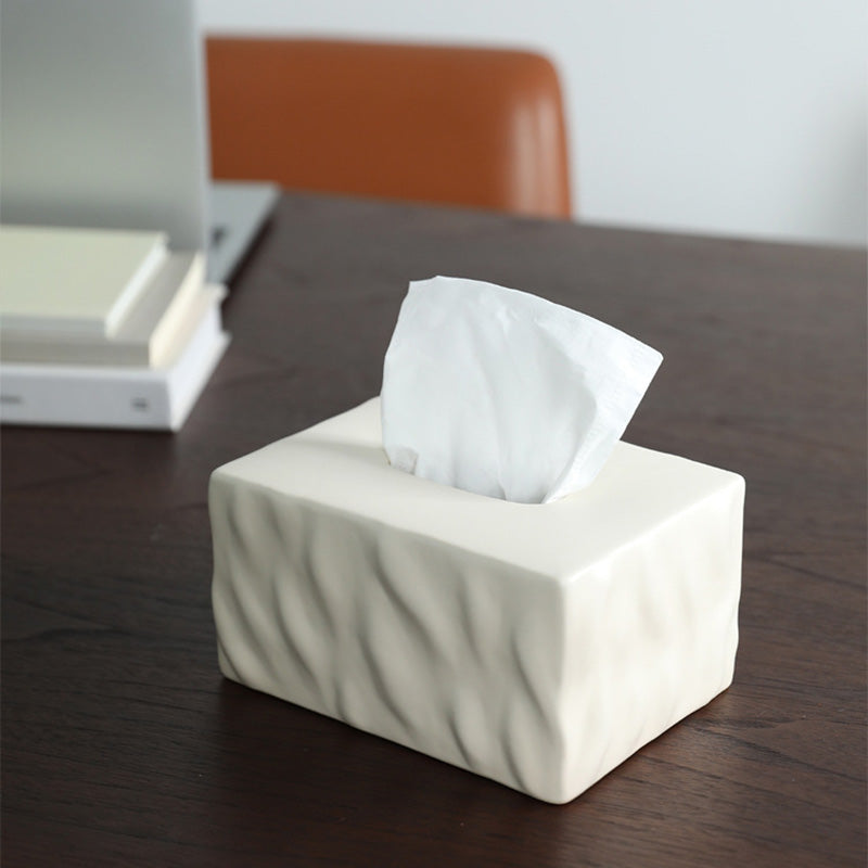 Ceramic Tissue Box Simple Home Style