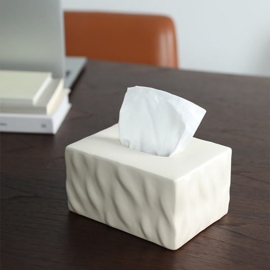 Ceramic Tissue Box Simple Home Style