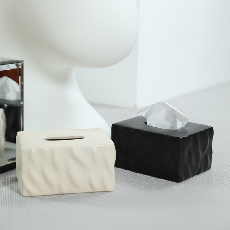 Ceramic Tissue Box Simple Home Style
