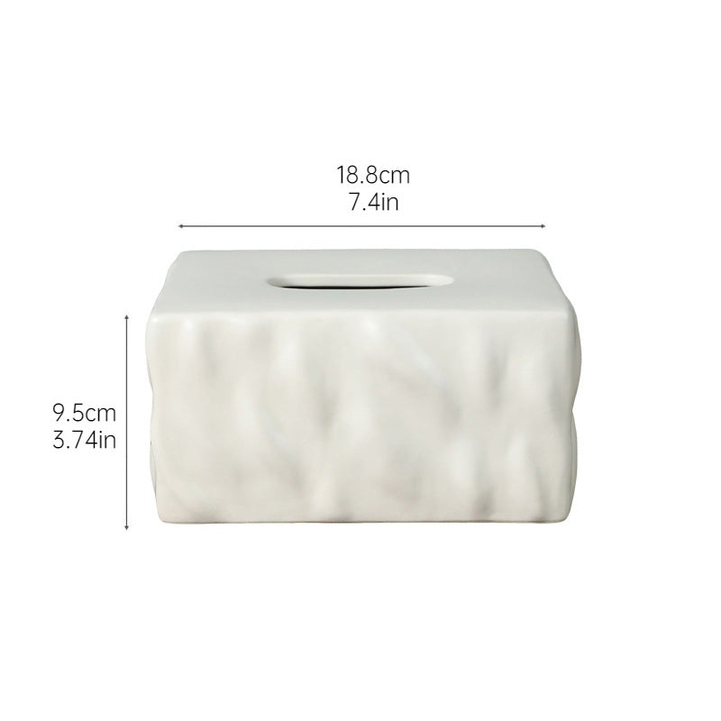 Ceramic Tissue Box Simple Home Style