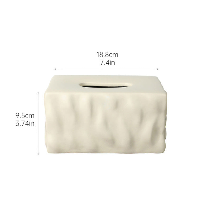 Ceramic Tissue Box Simple Home Style