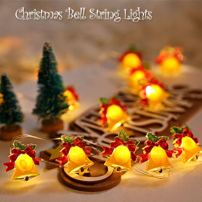 Guirlande lumineuse de Noël avec cloches