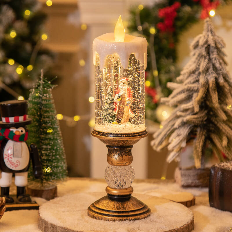 Weihnachtskristall-Kerzen-Nachtlicht