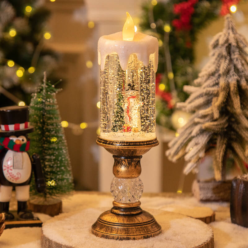 Weihnachtskristall-Kerzen-Nachtlicht