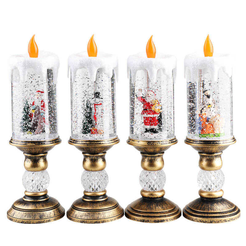Weihnachtskristall-Kerzen-Nachtlicht
