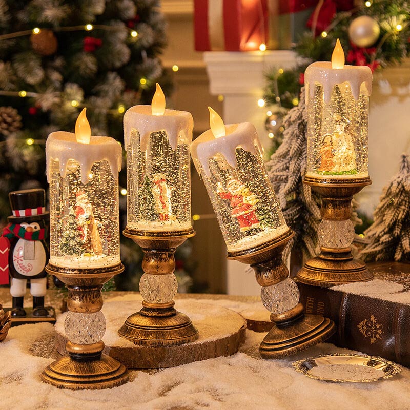 Weihnachtskristall-Kerzen-Nachtlicht