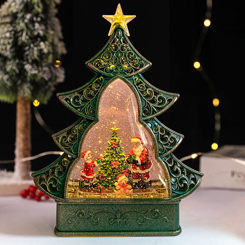Boîte à musique de Noël avec veilleuse