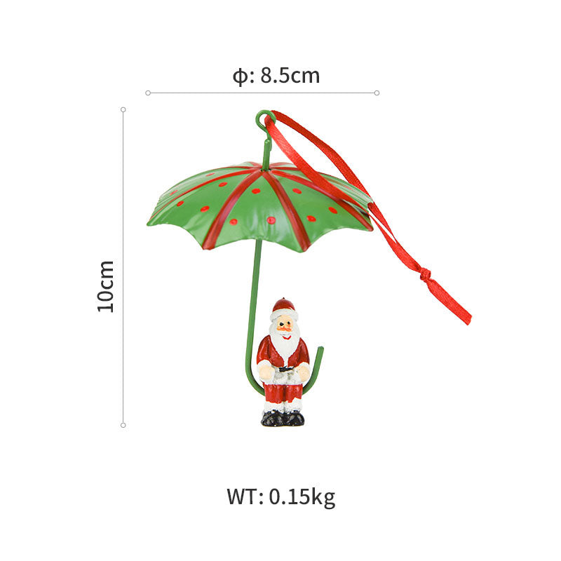 Christmas Parachute Iron Ornament