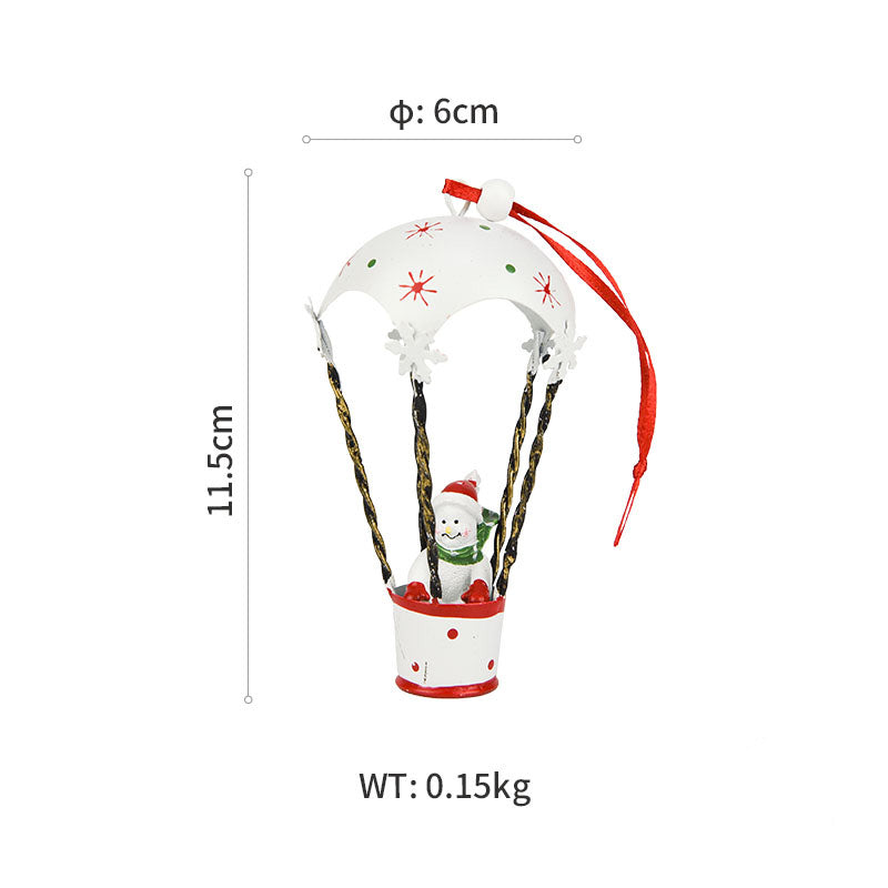 Christmas Parachute Iron Ornament