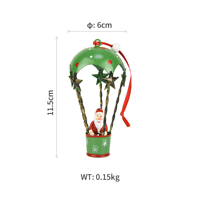 Christmas Parachute Iron Ornament