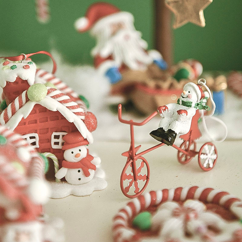 Christmas Parachute Iron Ornament