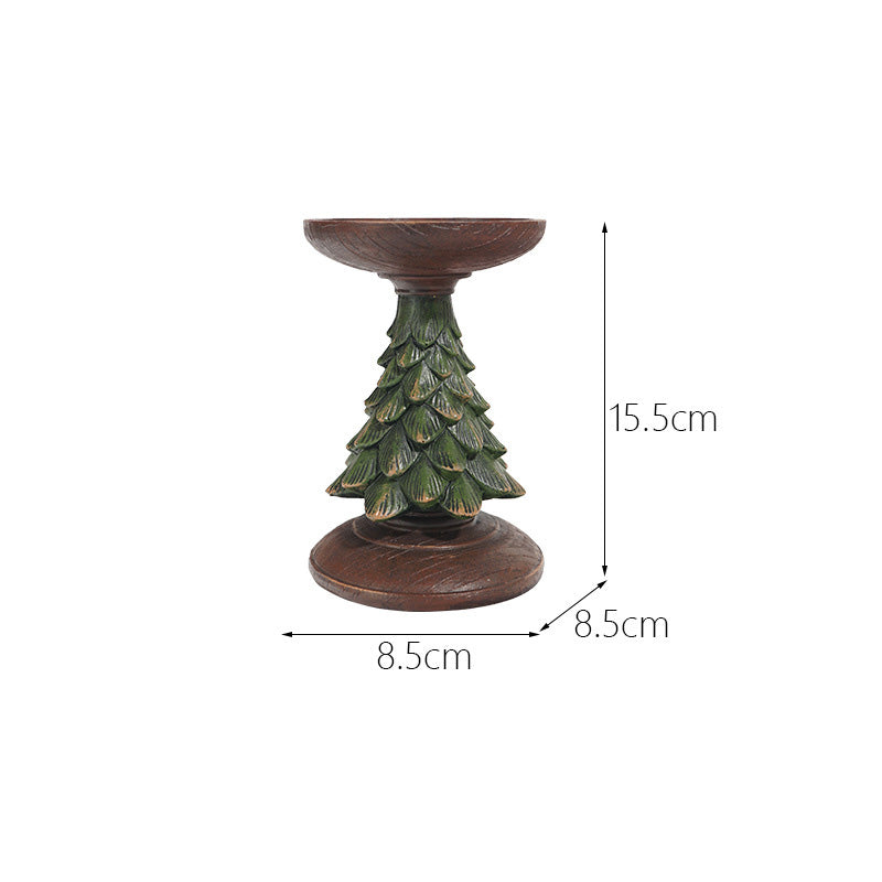 Christmas Tree Resin Candle Holder