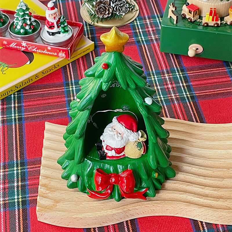 Décoration lumineuse en résine pour sapin de Noël