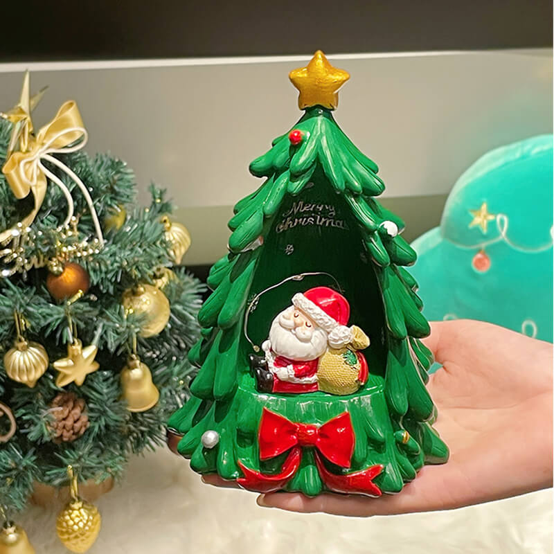Décoration lumineuse en résine pour sapin de Noël