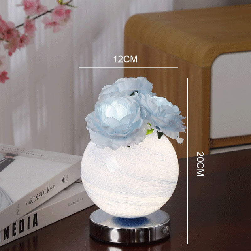 Cloud Rose Glass Table Lamp