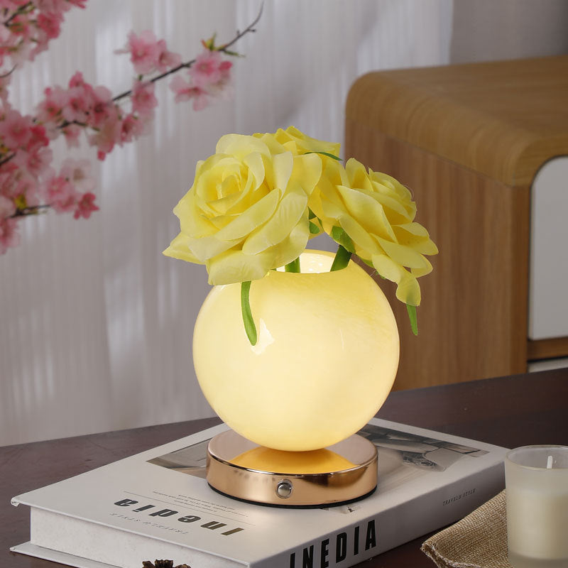 Cloud Rose Glass Table Lamp