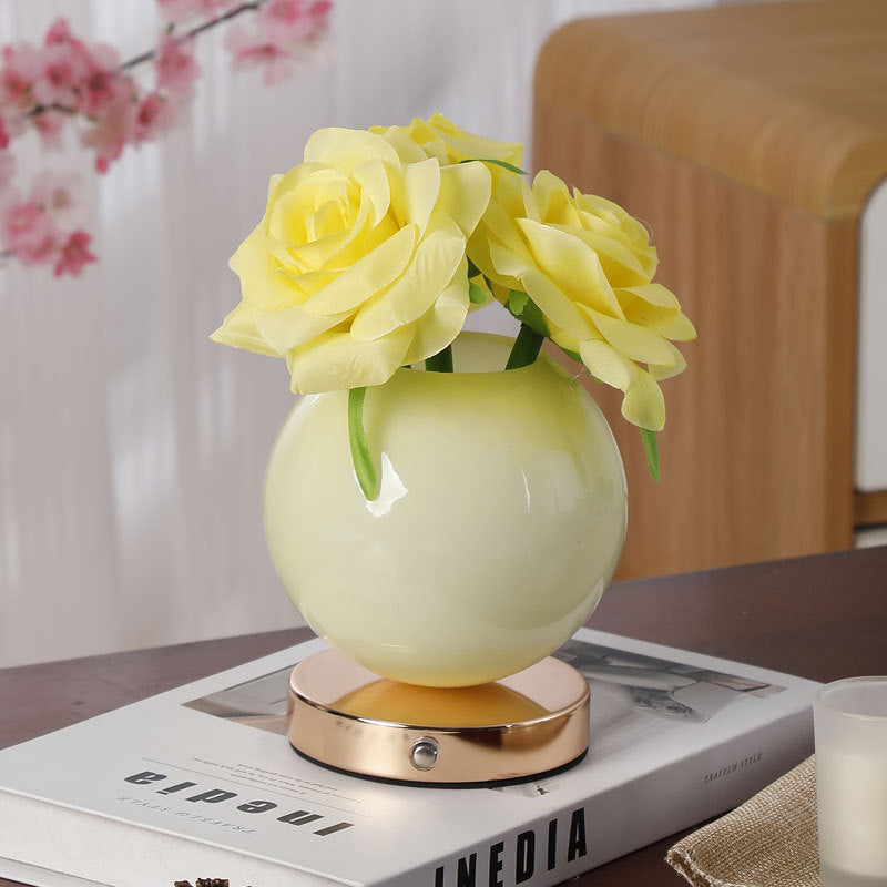 Cloud Rose Glass Table Lamp
