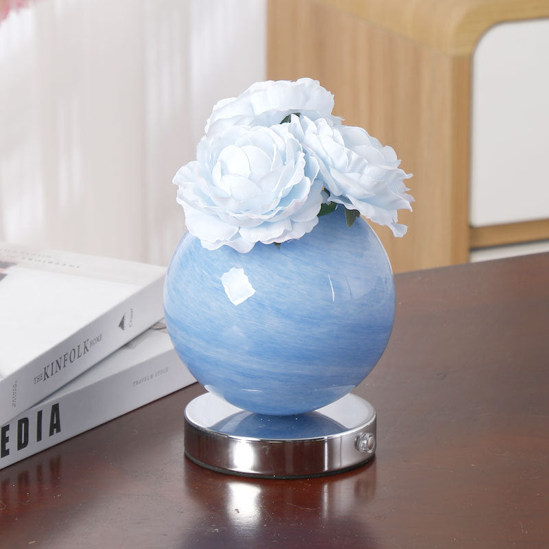 Cloud Rose Glass Table Lamp