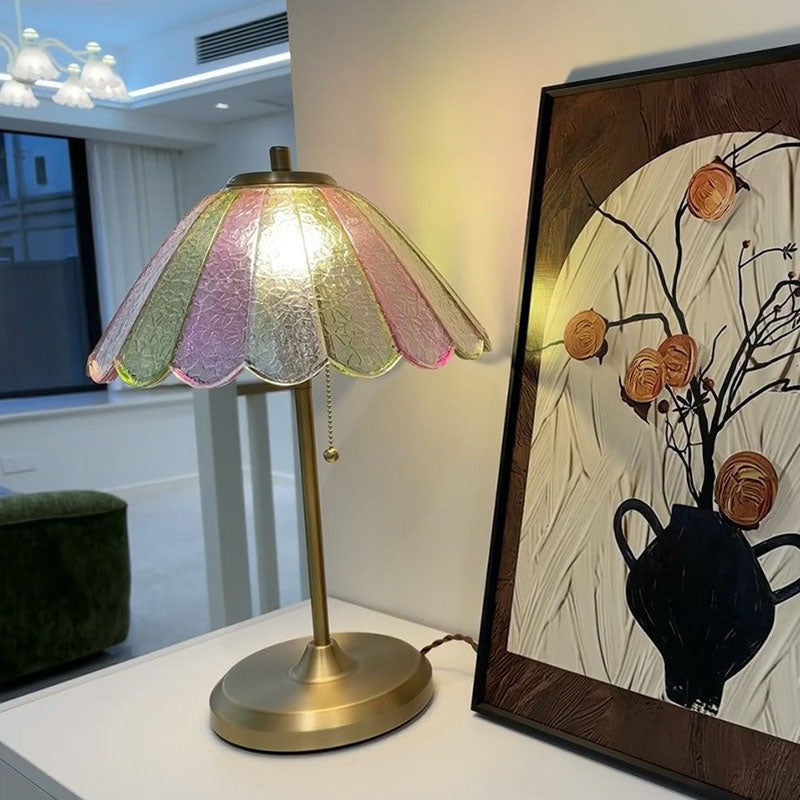 Colored Glass Table Lamp