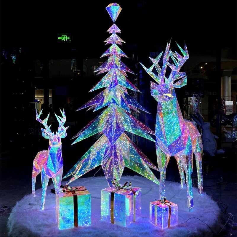 Veilleuse de Noël en forme d'élan Symphony