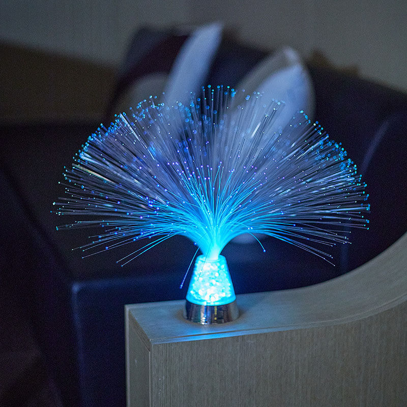 Veilleuse à fibre optique étoilée colorée