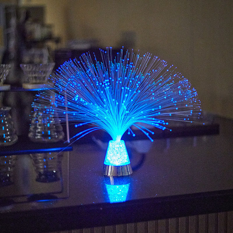 Veilleuse à fibre optique étoilée colorée