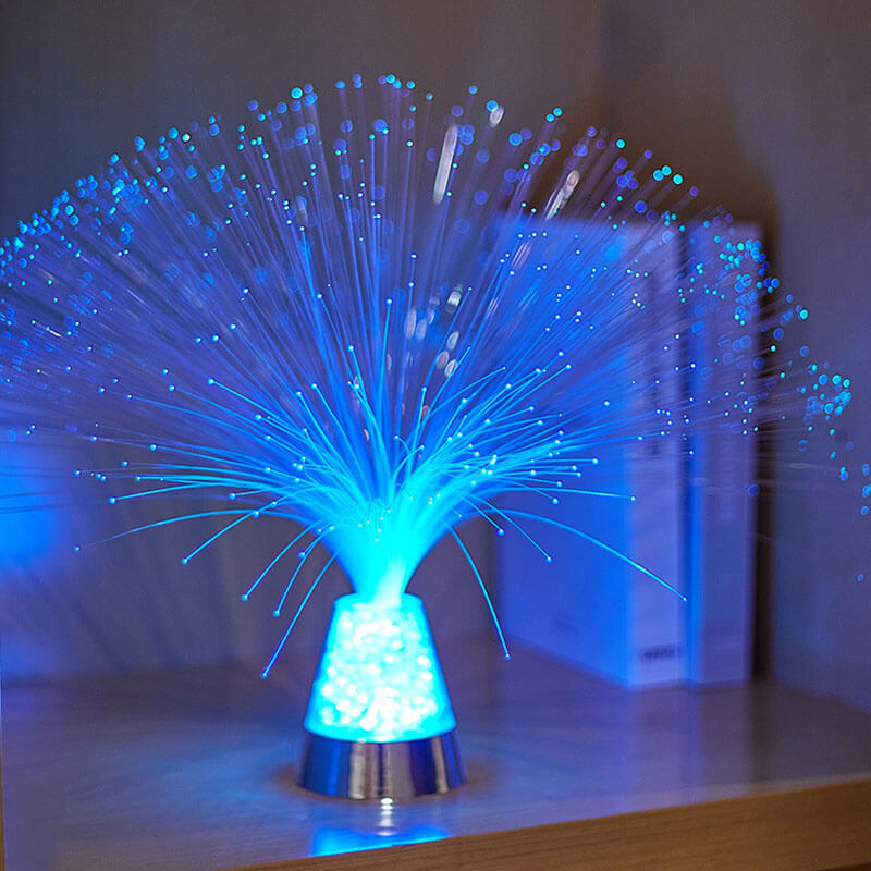 Veilleuse à fibre optique étoilée colorée