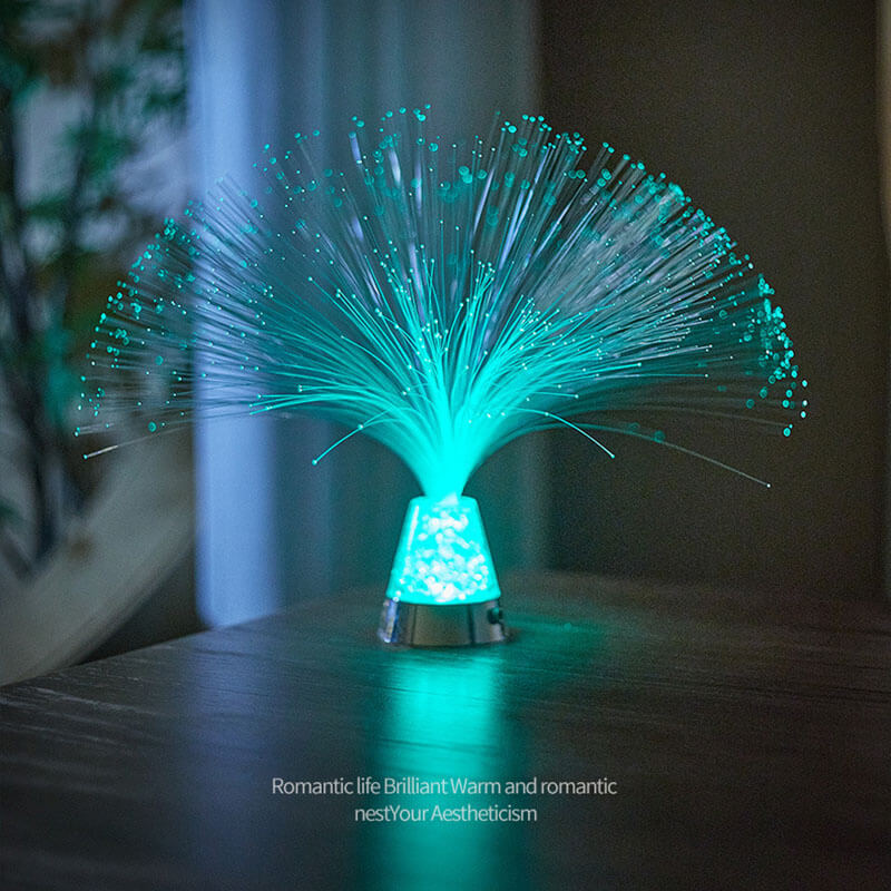 Veilleuse à fibre optique étoilée colorée