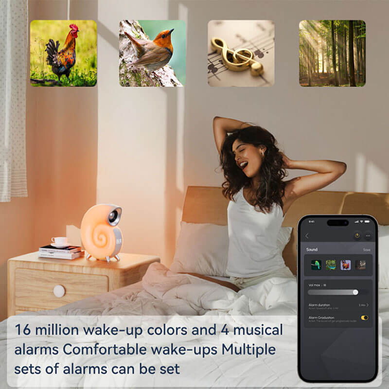 Lampe de table musicale Conch