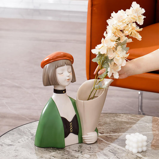 Cool Girl Bouquet Resin Decoration