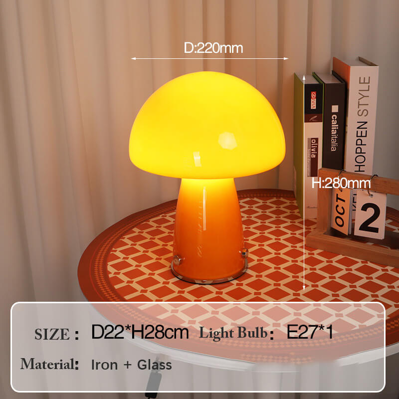Lampe de table créative en forme de champignon